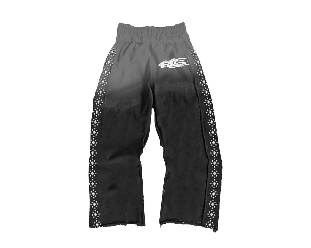 Rich Lanez™ Rhinestone Pants Black