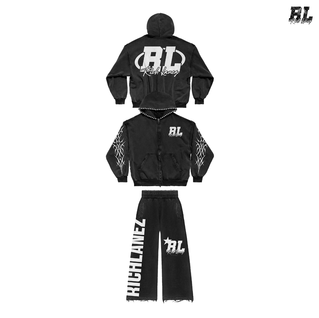 Black full sweatsuit